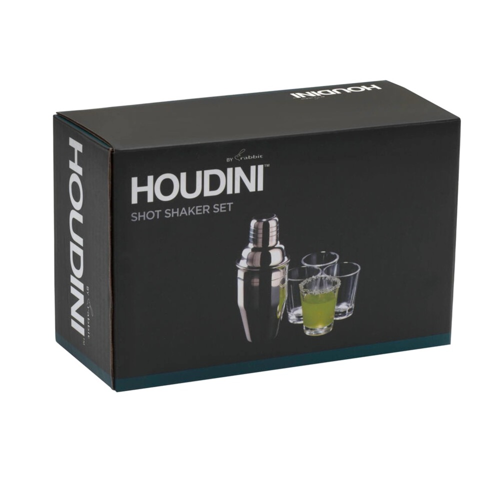 NWT Houdini 5-Piece Shaker and Shot Cup Set MSRP $35